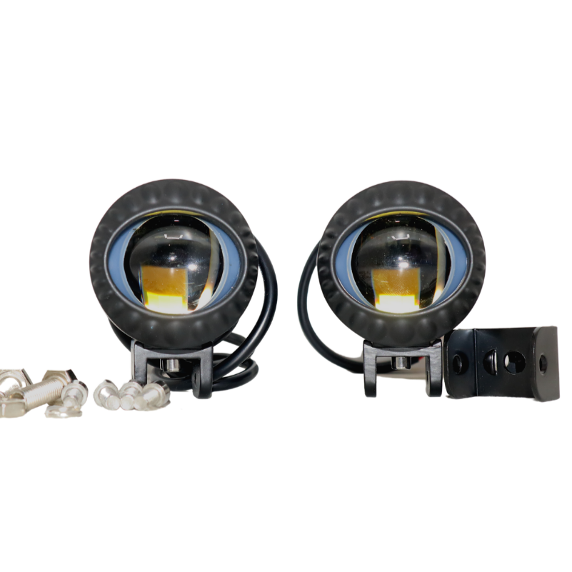 HJG-12 60 Watt  Single LED Cree Projector Lens  Fog Light White/Yellow for All Motorcycles