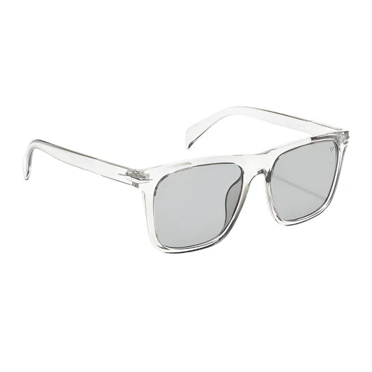Blaze X Transparent Grey Wayfarer Sunglasses – Stylish & UV Protection | MG3637