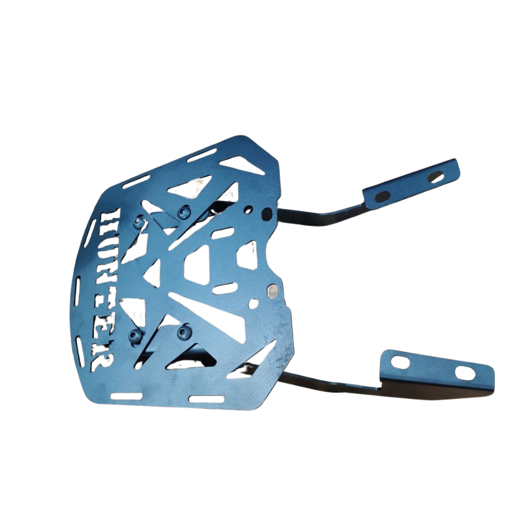 Laser Top Rack for Royal Enfield Hunter 350 | Durable Laser-Cut Steel | Enhanced Carrying Capacity