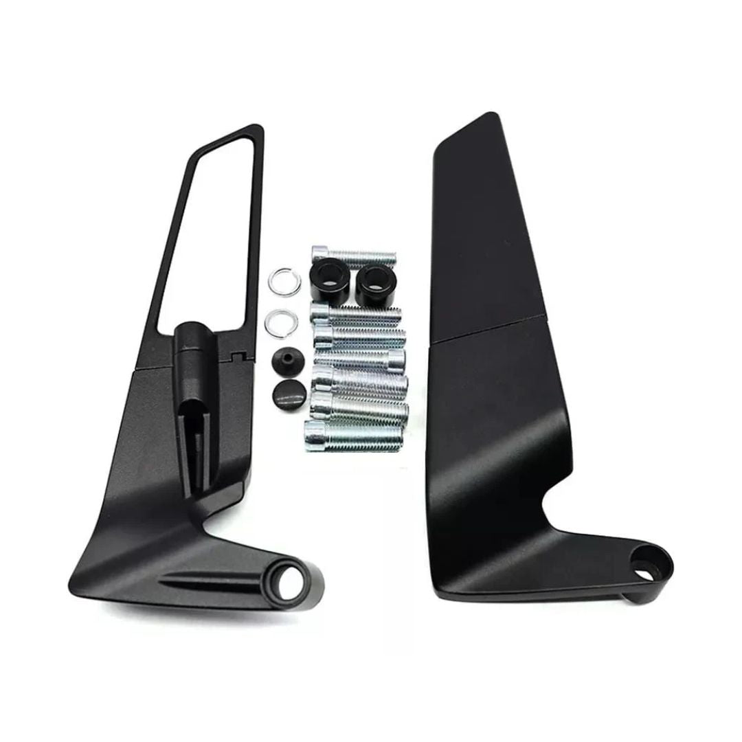 Wing Type Rear View Mirror for Yamaha, Hero, Honda, Suzuki, Duke, MT-15, Apache 200 (Set of 2)