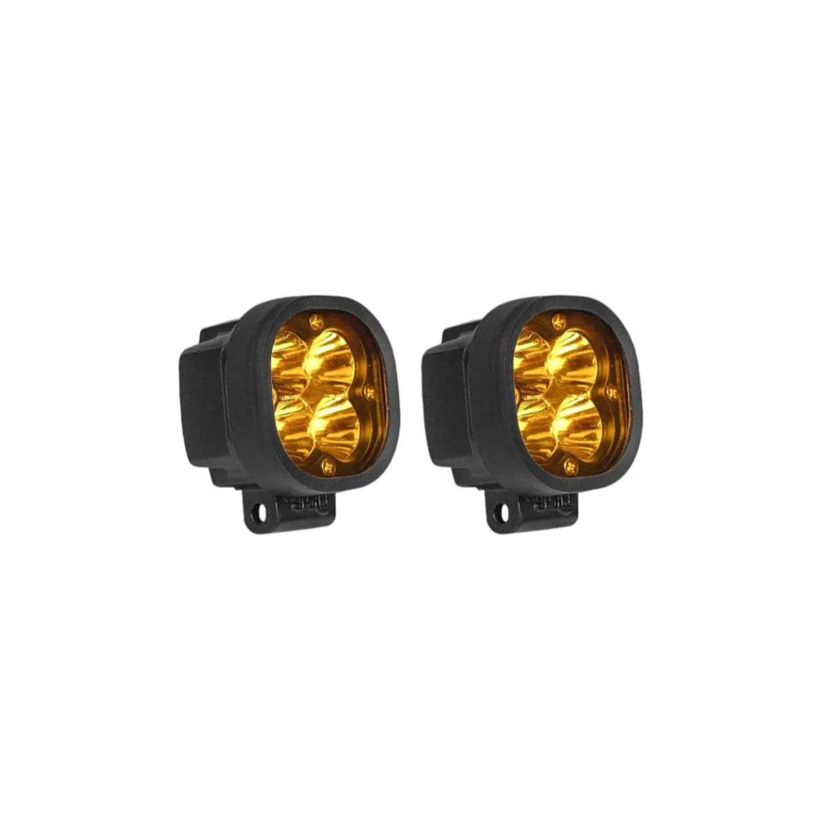 LIU HJG Mini 4 LED Fog Light with Harness (80 Watts) | Compact, Powerful Fog Lights for Bikes (Pack of 2)