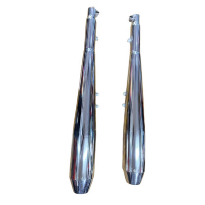 Growler Exhaust Chrome with Db Killer - Direct fit for Jawa 42 2.1 | Lifetime Anti-Rust Warranty