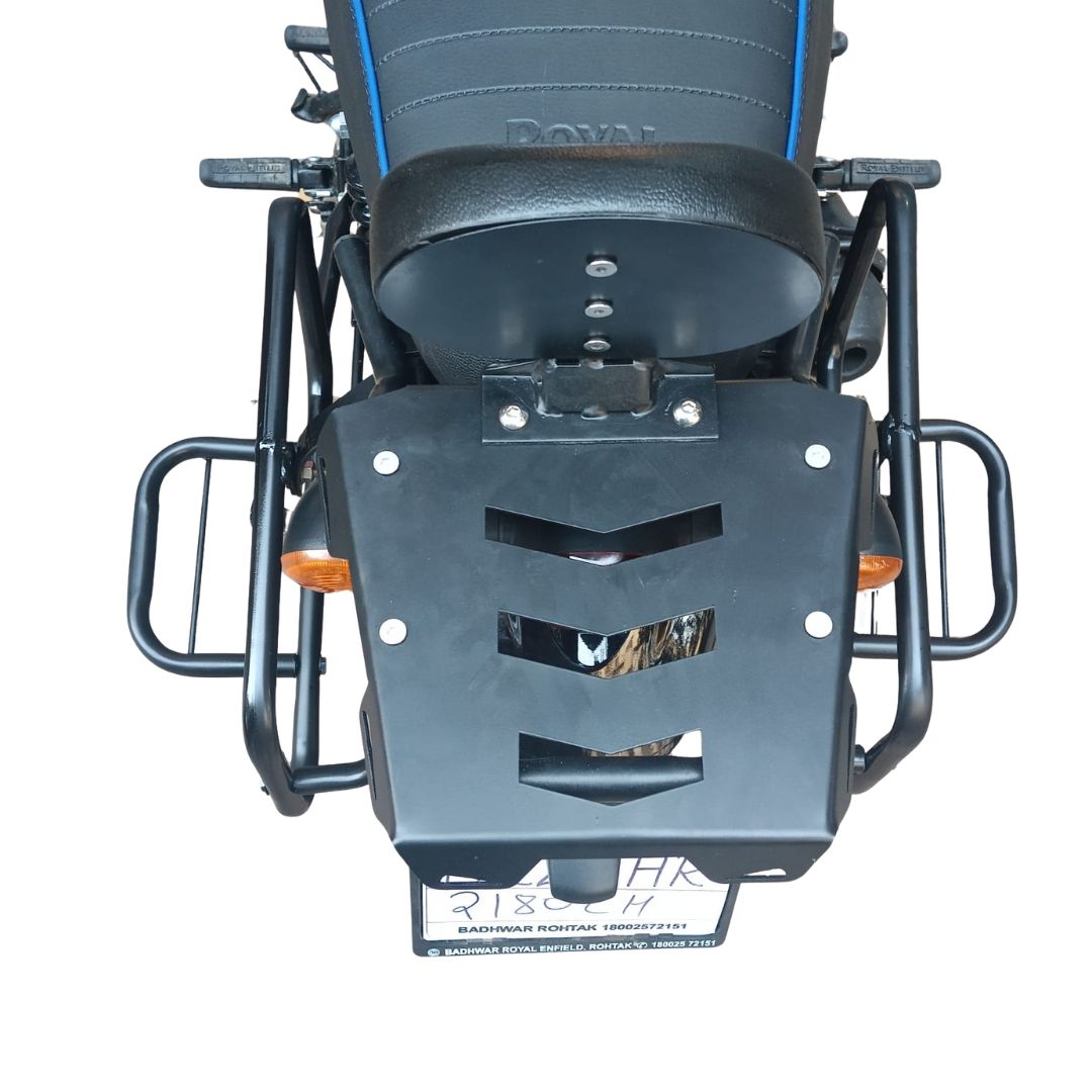 Top Rack with Cushion Backrest for Royal Enfield Hunter 350