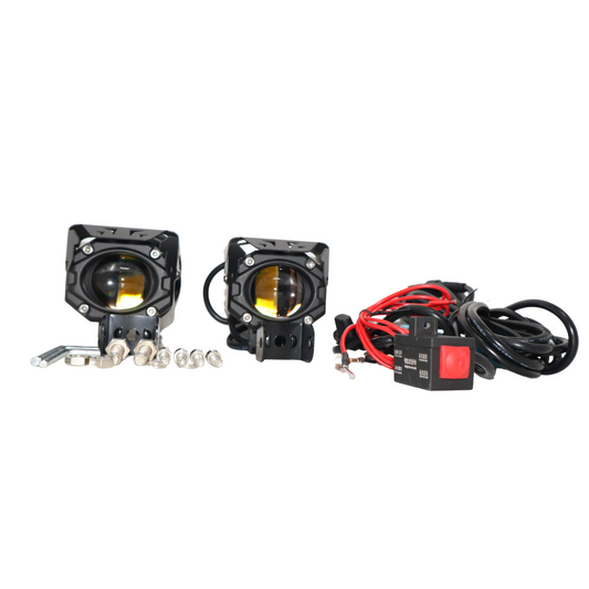 HJG-103 40 Watt  Single LED Future Lens  Fog Light with Harness for All Motorcycles
