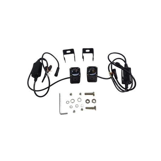 Mini Drive 20W LED Lens Light - Pair for Motorcycles