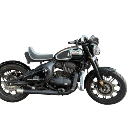 Premium Foldable Seat for Jawa 42 Bobber/Perak - 100kg Load Capacity