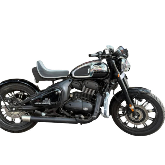 Premium Foldable Seat for Jawa 42 Bobber/Perak - 100kg Load Capacity