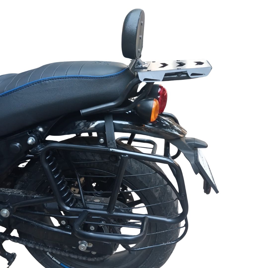 Top Rack with Cushion Backrest for Royal Enfield Hunter 350