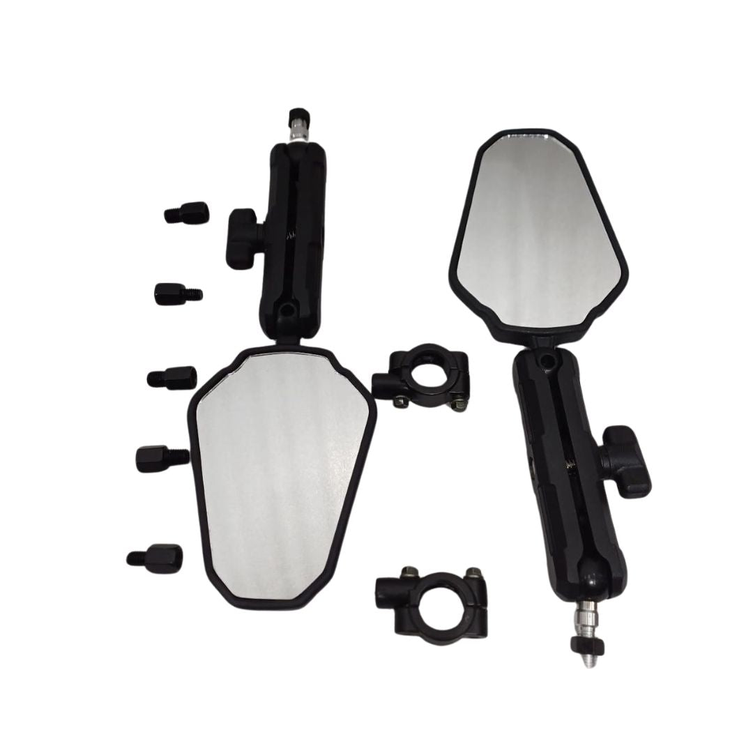 Adventure  Universal Motorcycle Mirror, Adventure Ball-Head ATV Rear View Mirror With 8/10MM Screw and 7/8" Handlebar Aluminum Mount Compatible