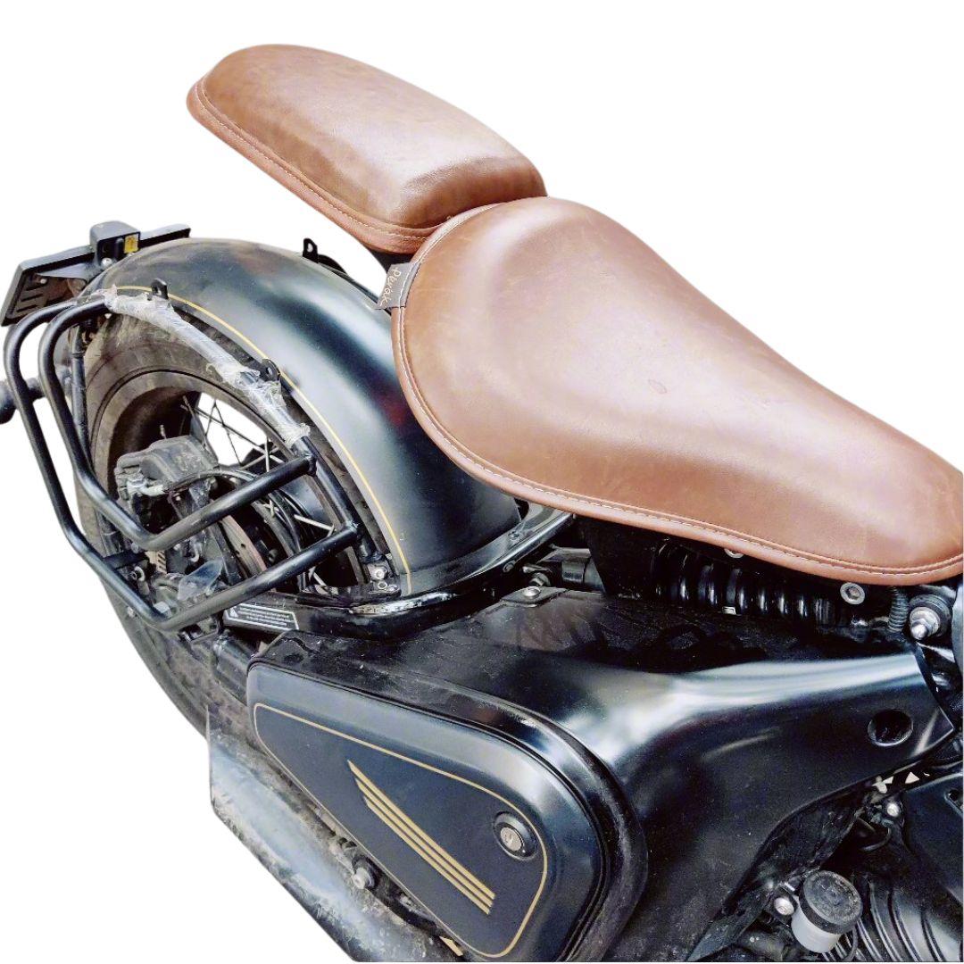 Economy Dual Seat for Jawa 42 Bobber & Perak  (Backrest Not Included)