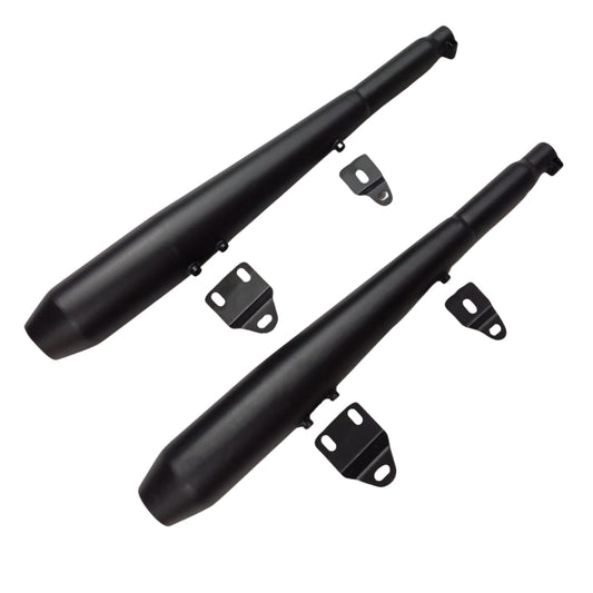 Growler Exhaust with DB Killer for Jawa 42 Bobber & Perak | Lifetime Anti-Rust Warranty