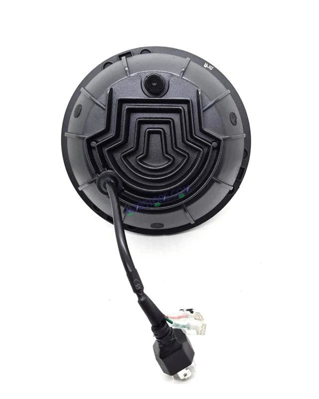 HJG 7 Inch Round Headlight Compatible with Royal Enfield, Jeep & Harley Davidson (Harley Minus Headlight)