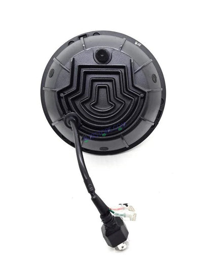 HJG 7 Inch Round Headlight Compatible with Royal Enfield, Jeep & Harley Davidson (Harley Minus Headlight)