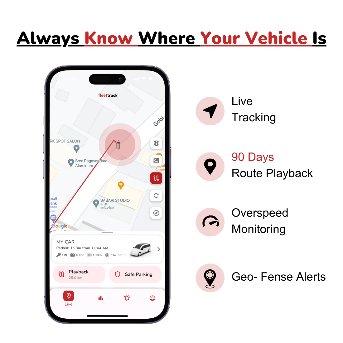Fleettrack Wired Hidden GPS Tracker – Live Tracking & Anti-Theft Alerts
