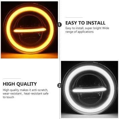 5.75 Inch MINUS Headlight  Full Ring  LED compatible for Avenger All models, RX100, RX135, Jawa 42 Bobber ,Yezdi roadster and Harley-Davidson