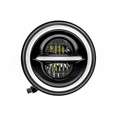5.75 Inch MINUS Headlight  Full Ring  LED compatible for Avenger All models, RX100, RX135, Jawa 42 Bobber ,Yezdi roadster and Harley-Davidson