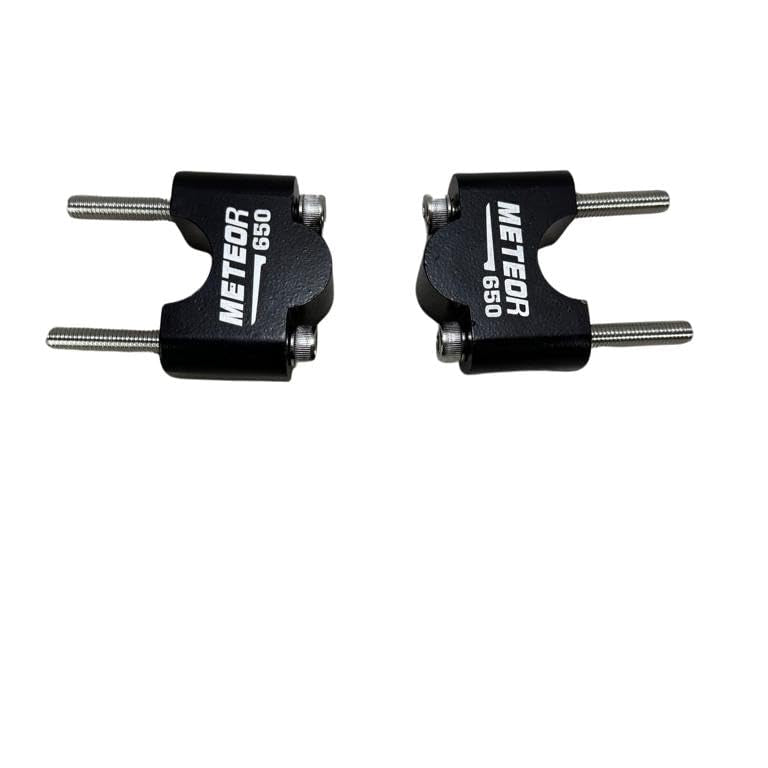 Handle Bar Riser Black | Enhanced Comfort & Control | Compatible with Royal Enfield Super Meteor 650