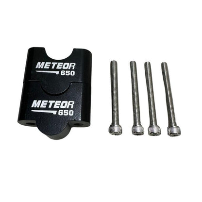 Handle Bar Riser Black | Enhanced Comfort & Control | Compatible with Royal Enfield Super Meteor 650