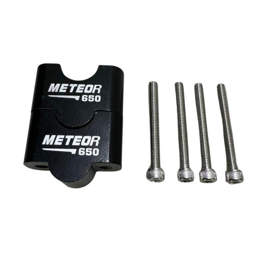 Handle Bar Riser Black | Enhanced Comfort & Control | Compatible with Royal Enfield Super Meteor 650