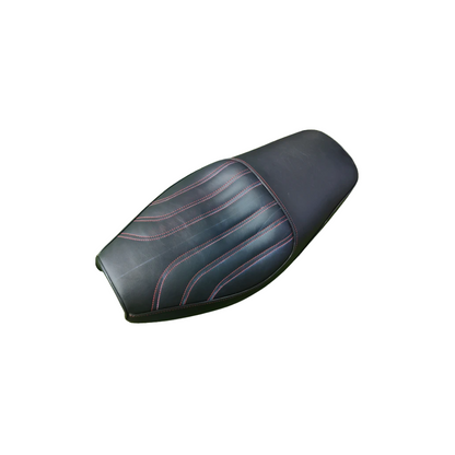 Straight Line Seat with Red Thread for Jawa 42, Jawa 42 2.1, & Jawa Classic 300