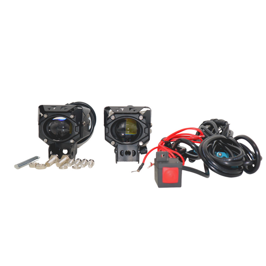 HJG-103 40 Watt  Single LED Future Lens  Fog Light with Harness for All Motorcycles