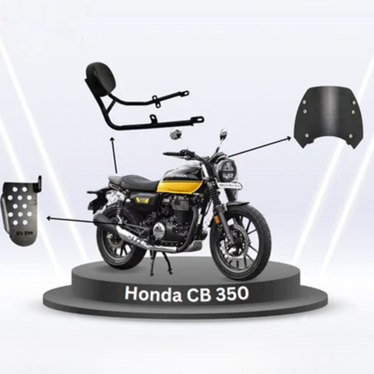 Honda CB 350 Footrest, Backrest & Visor Combo