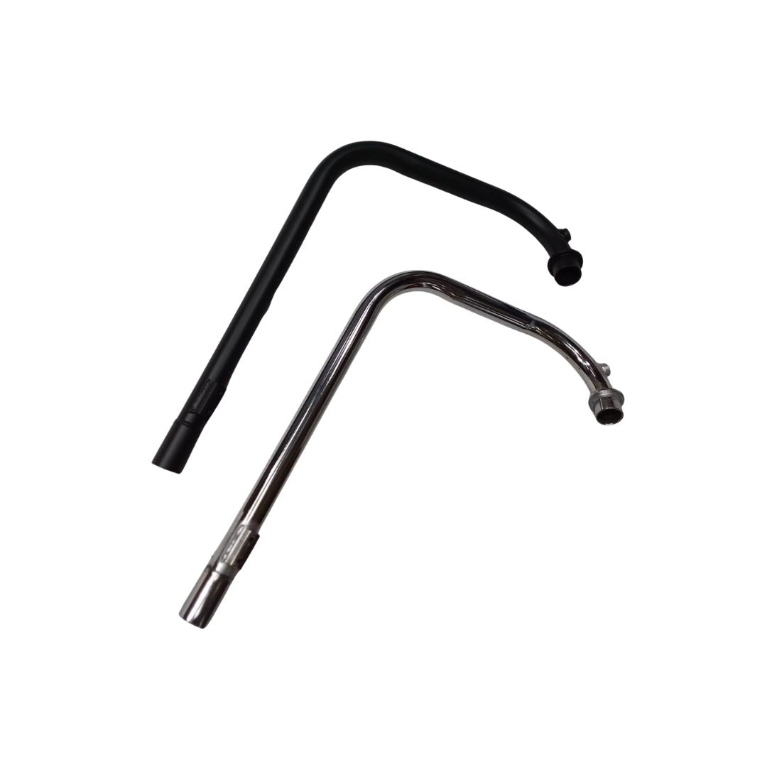 L Shape Bend Pipe for Royal Enfield Motorcycle (Empty) | Customizable Exhaust Pipe for Royal Enfield