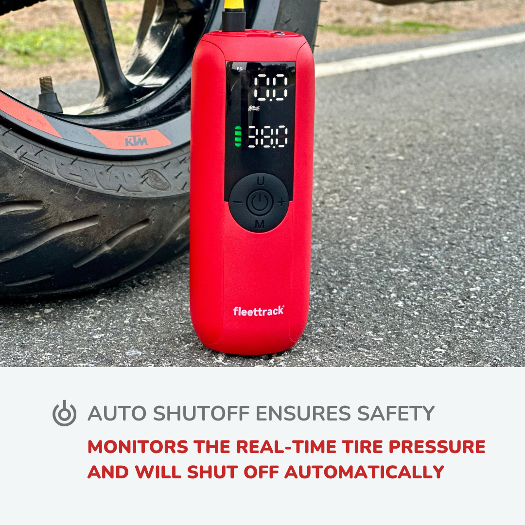 Fleettrack Smart Tyre Inflator – 150 PSI, 4000mAh Battery