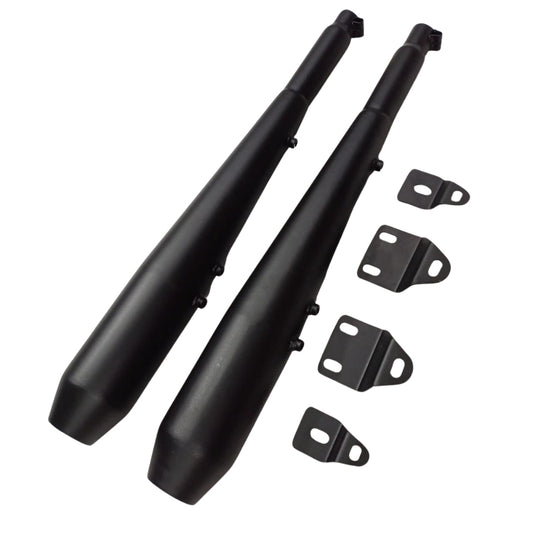 Growler Exhaust with DB Killer for Jawa 42 Bobber & Perak | Lifetime Anti-Rust Warranty
