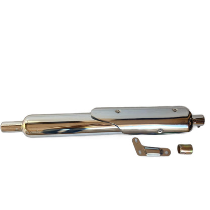 Stock Silencer Replica with Jaali for Royal Enfield Classic 350-500cc, Standard 350-500cc & Electra BS3/BS4/BS6