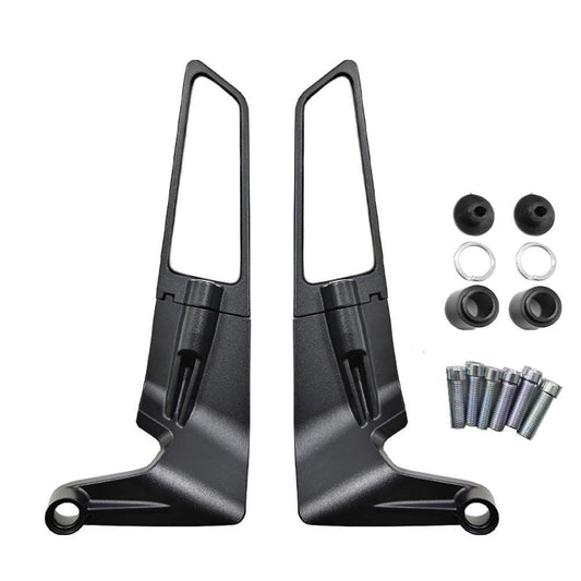 Wing Type Rear View Mirror for Yamaha, Hero, Honda, Suzuki, Duke, MT-15, Apache 200 (Set of 2)