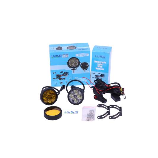 40 Watt HJG Round 4 LED Fog Light with Harness