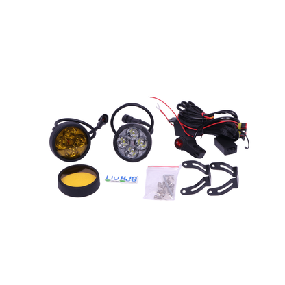 40 Watt HJG Round 4 LED Fog Light with Harness