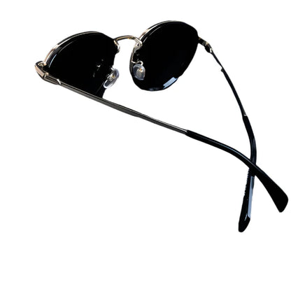 Captain Gold & Black Polarized Round Sunglasses – PMG3981