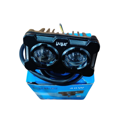20W Dual LED Designer Fog Light – Universal Fit for Bikes
