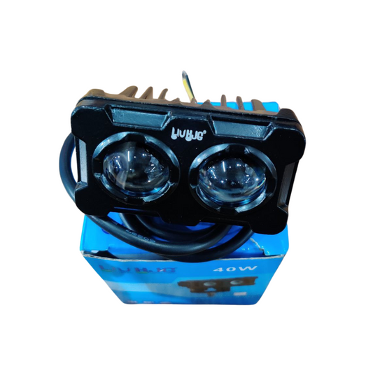 20W Dual LED Designer Fog Light – Universal Fit for Bikes