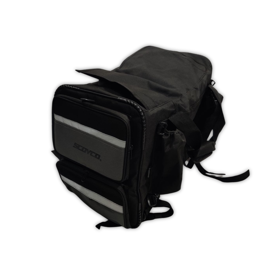 Scoyco 70 Ltr Saddle Bag for Upswept Sports Bike Exhaust - Type 2, High Capacity