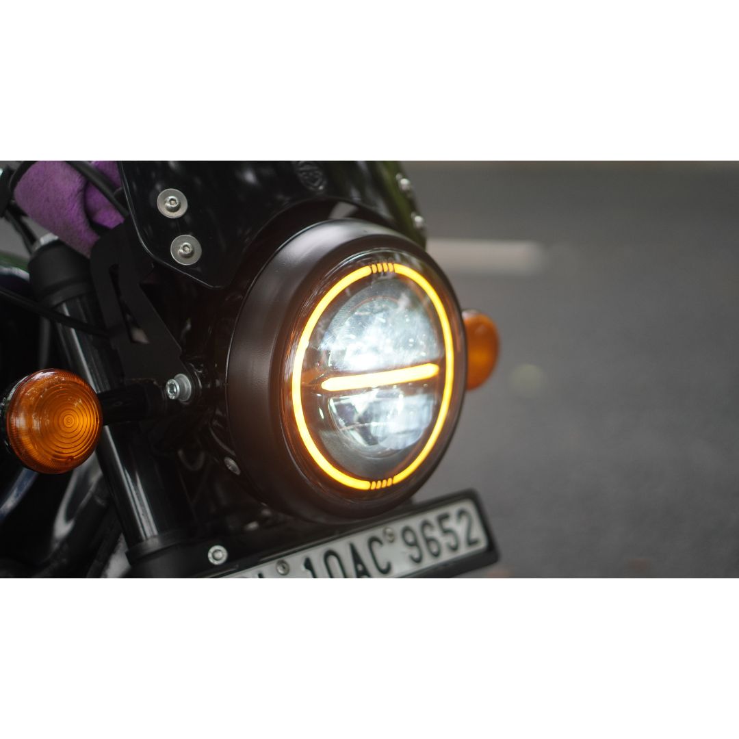7" Inch Minus Headlight 150 Watt Full Ring - With 1 year warranty