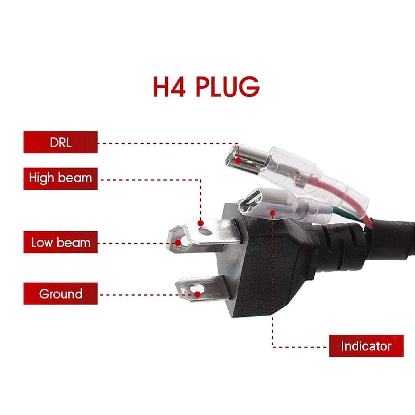 5.75 Inch MINUS Headlight  Full Ring  LED compatible for Avenger All models, RX100, RX135, Jawa 42 Bobber ,Yezdi roadster and Harley-Davidson