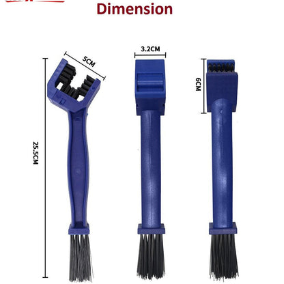 Chain clean Brush | Ideal for Quick Chain Cleaning for Bikes and Bicycles | Dual-Sided Bristles for All Chain Types ABS Plastic | Abrasion Resistant Nylon Bristles