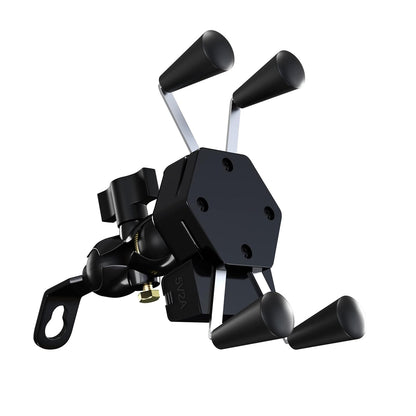 Universal Spider Mobile Phone Holder for Motorcycles with USB Charging