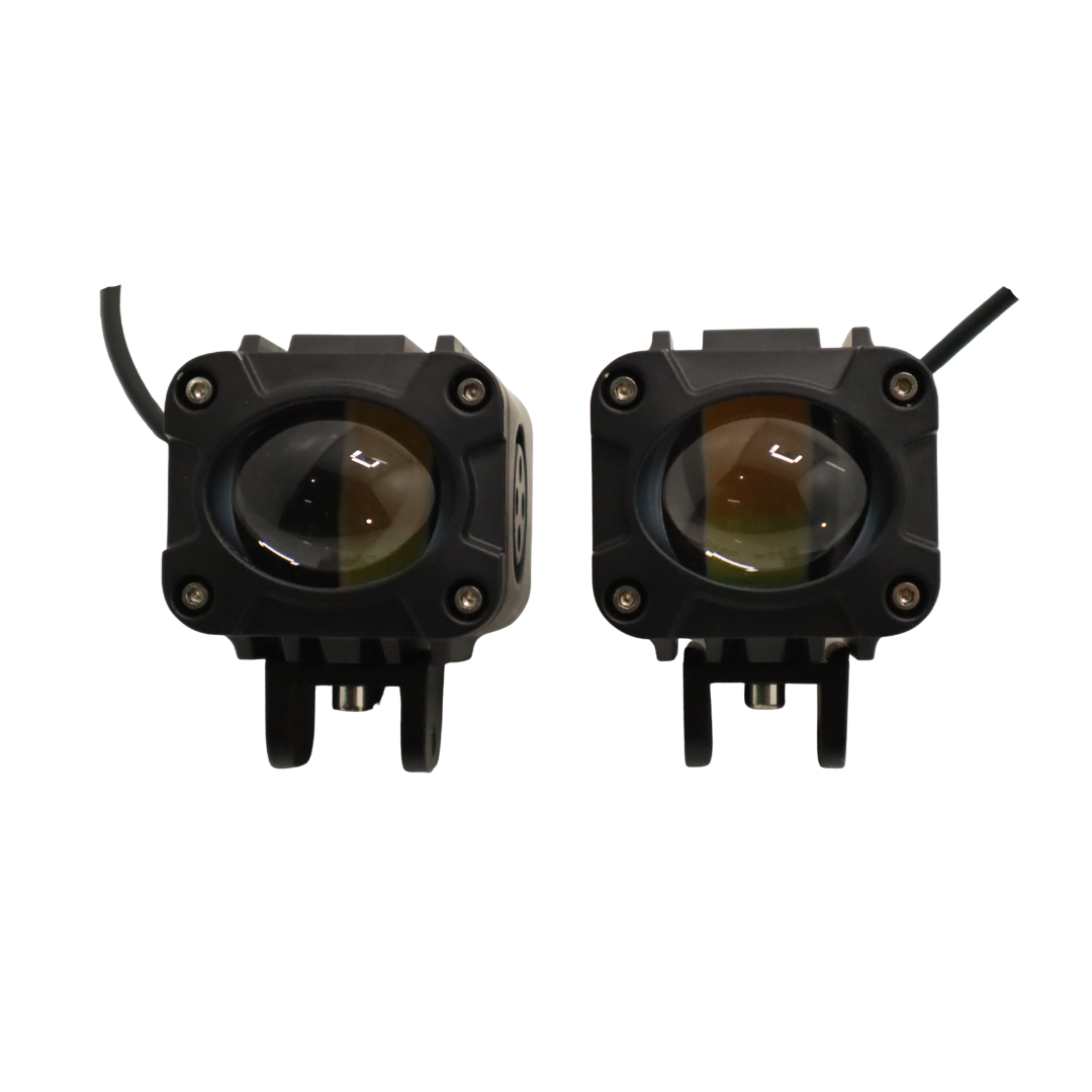 40W HJG Flashing Dual-Color LED Light – Universal for Motorcycles