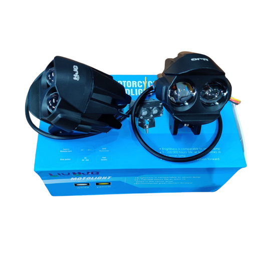 80 Watt Special Design Dual LED Designer Fog Light for All Bikes