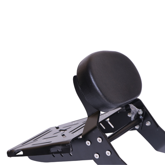Premium Backrest with Modular Top Rack for Super Meteor 650, Shotgun 650, Meteor 350, Goan Classic 350 & Harley X440