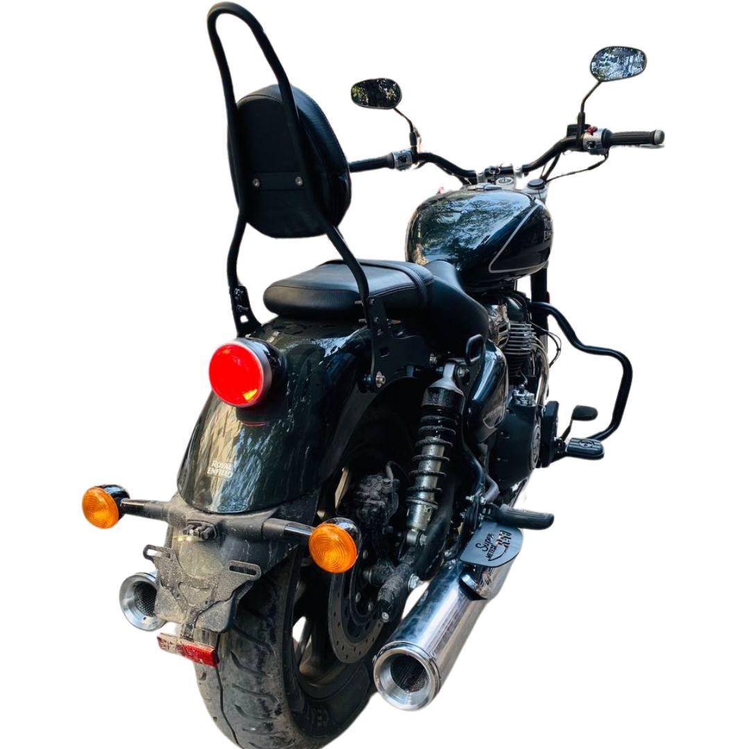 Sissy Bar Backrest for Super Meteor 650, Shotgun 650, Classic 650, Harley X440, Classic 350 & Meteor 350 – Ergonomic Design