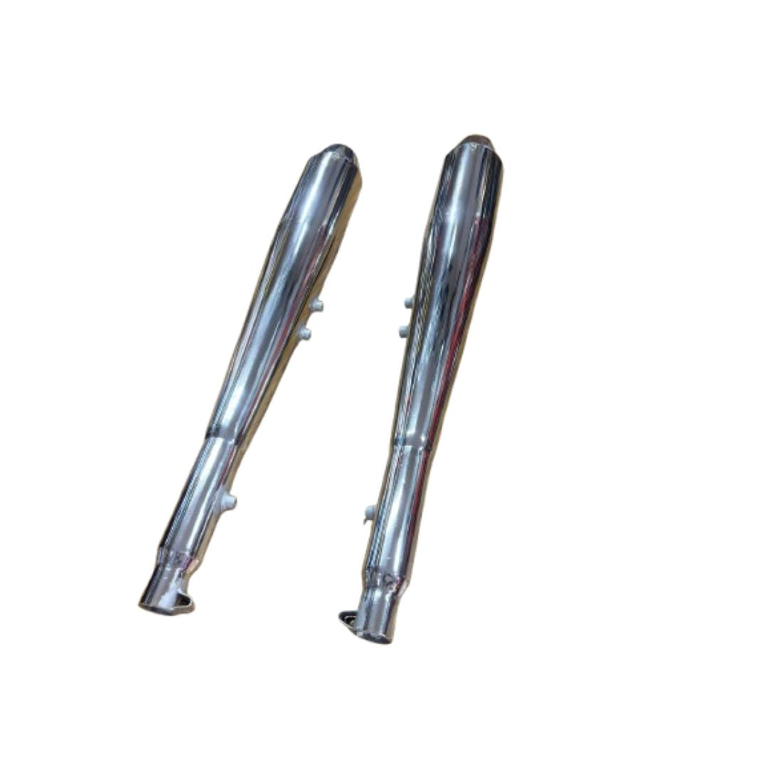 Growler Exhaust Chrome with Db Killer - Direct fit for Jawa 42 2.1 | Lifetime Anti-Rust Warranty
