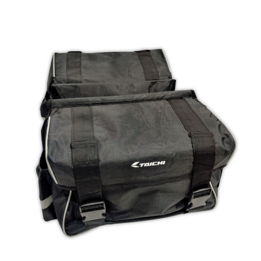 Taichi Waterproof Double-Side Black Fabric Luggage Touring Saddlebag