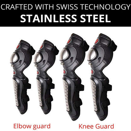 Probiker Pro-X Alloy Stainless Steel Knee Guard