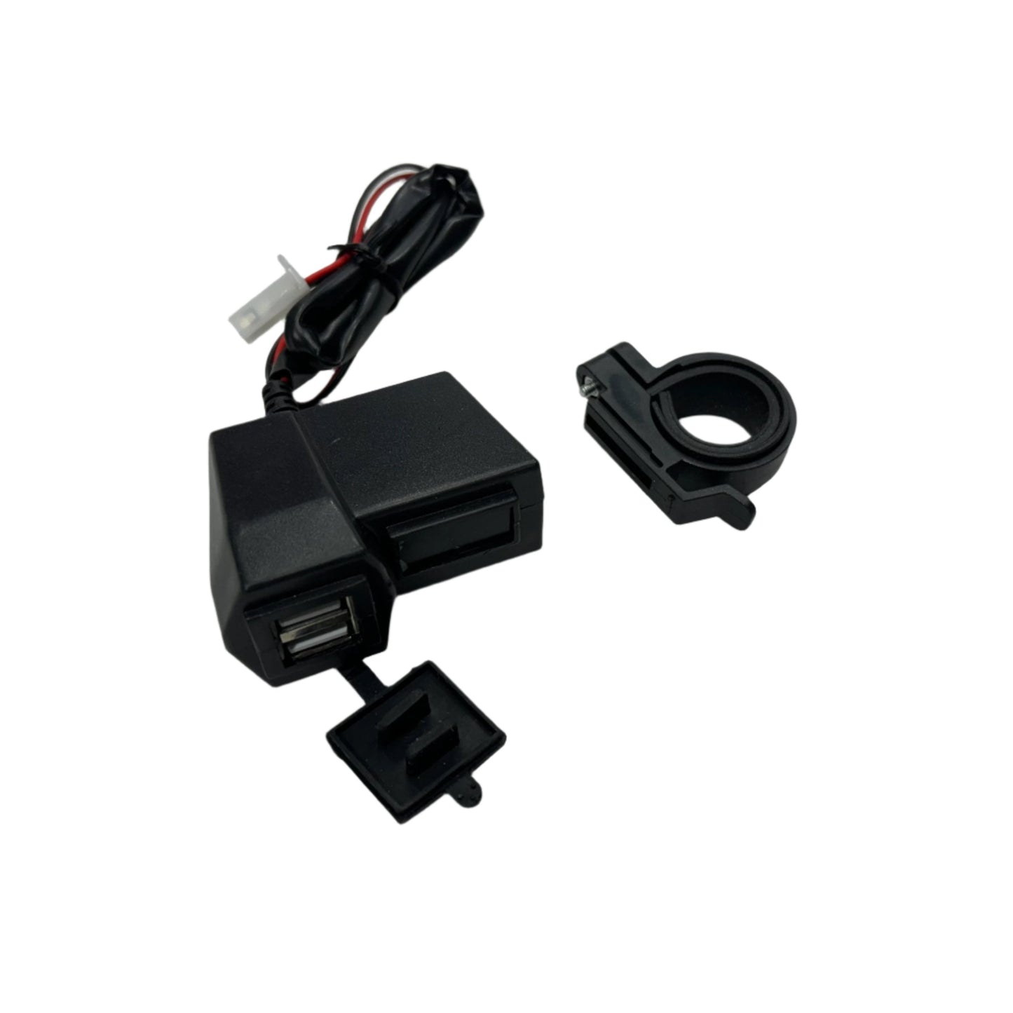 Dual USB Charger with Voltmeter – Universal for Motorcycles