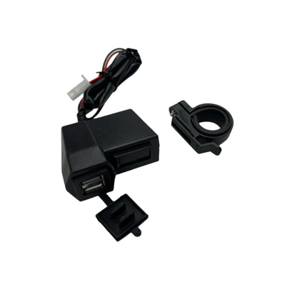 Dual USB Charger with Voltmeter – Universal for Motorcycles